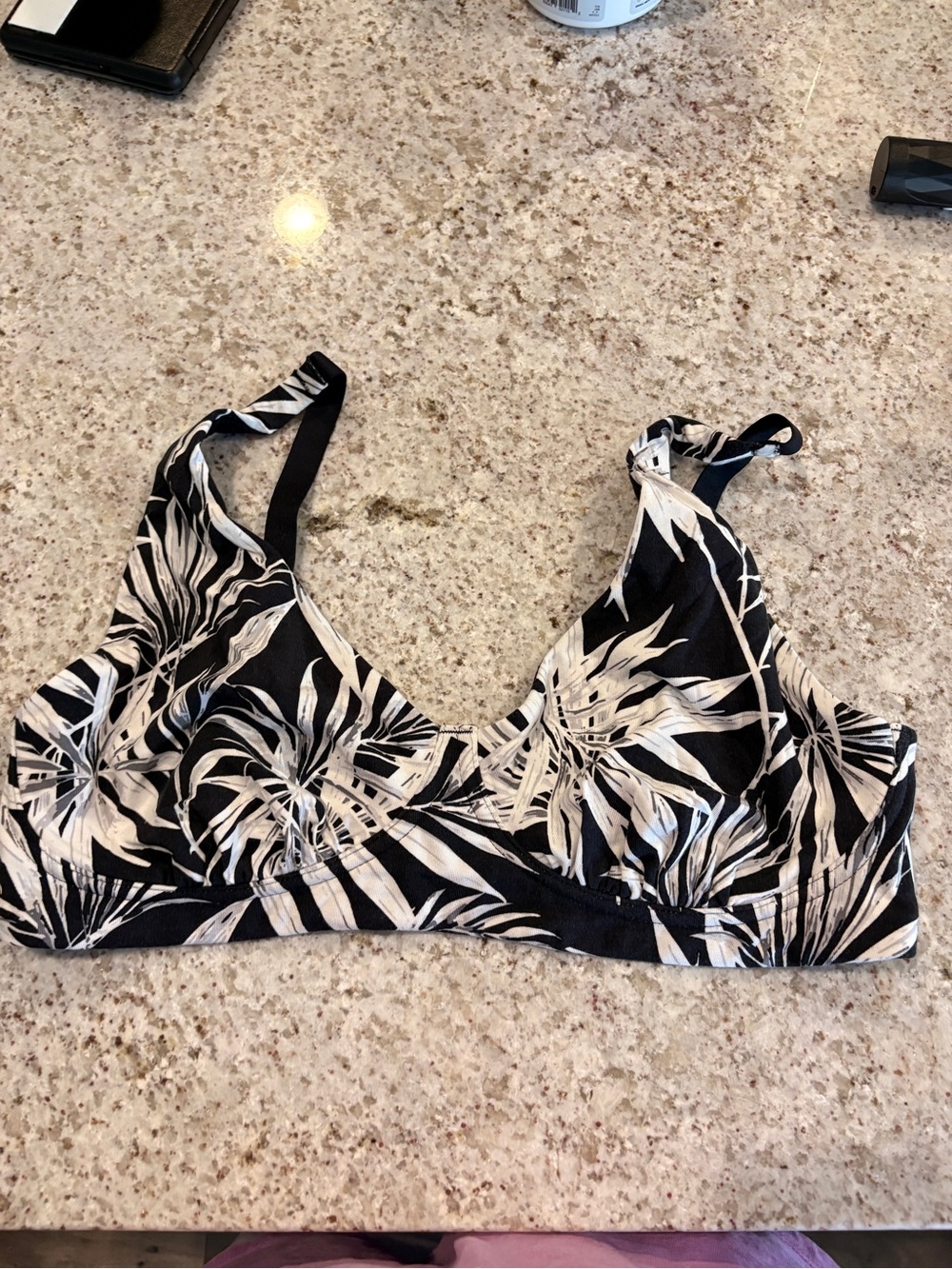 MeUndies Black Bralette with White Trim